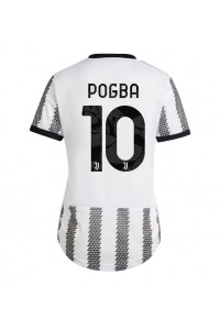 Juventus Paul Pogba #10 Voetbaltruitje Thuis tenue Dames 2022-23 Korte Mouw